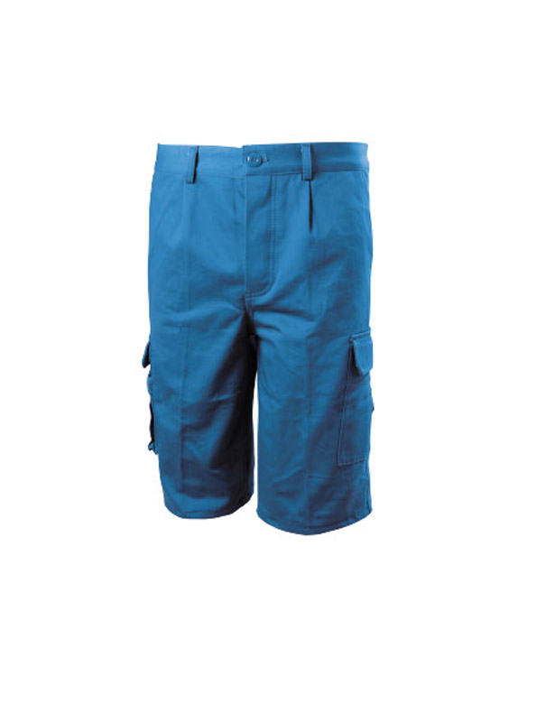 Pantalone Estivo Bermuda Cotone Canvas Multitasche Blue-Tech 584