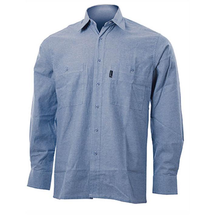 Camicia Manica Lunga Oxford Celeste Blue-Tech 500