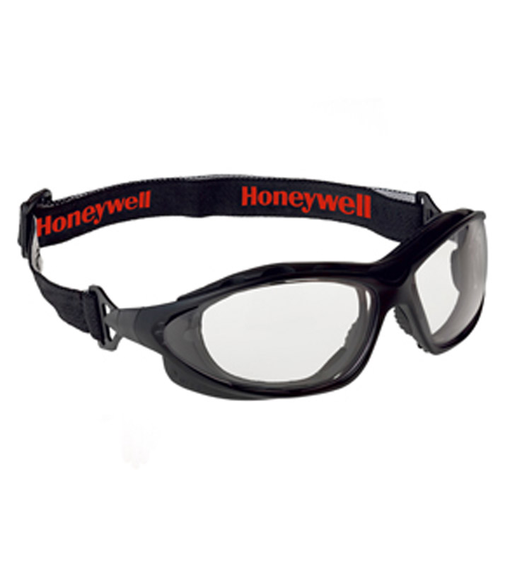 Occhiali Honeywell SP1000 con montatura nera e leniti incolore