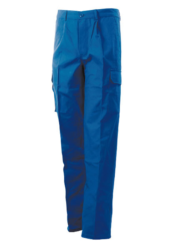 Pantalone Cotone Felpato Multitasche Blue-Tech 570