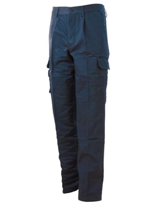 Pantalone Estivo Cotone Canvas Multitasche Blue-Tech 585