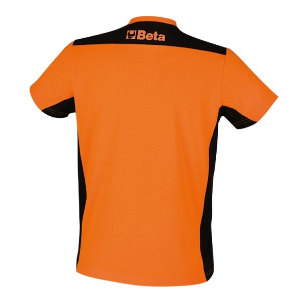 Tshirt logo Beta Arancio-Nero 9572