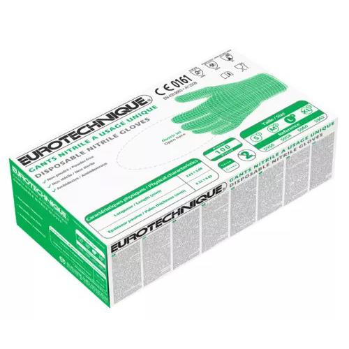 10 Confezioni - Guanti Da Lavoro Coverguard In Nitrile Euro-one MO5960 Monouso (100 pezzi)