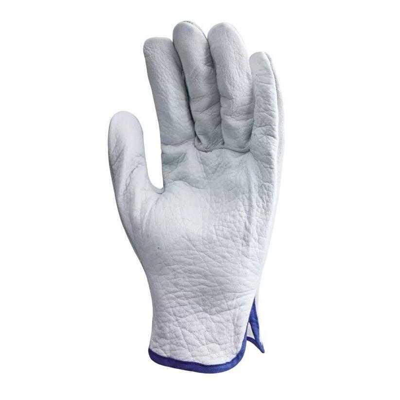 10 Paia - Guanti Da Lavoro Coverguard In Pelle Eurostrong MO1240 Rischi Meccanici