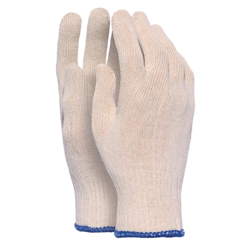 10 Paia - Guanti da lavoro in Cotone con Filo Continuo - Issa Line 07218