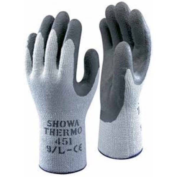 10 Paia - Guanti da lavoro Termici Invernali Antifreddo Showa Thermo 451 senza cuciture in Lattice - Termico sh451