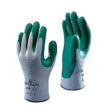 10 paia - Guanti Showa 350r supporto poliestere/cotone rivestito in Nitrile