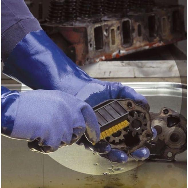 10 Paia - Guanti Showa CS720 in Nitrile contro i rischi chimici SHCS720