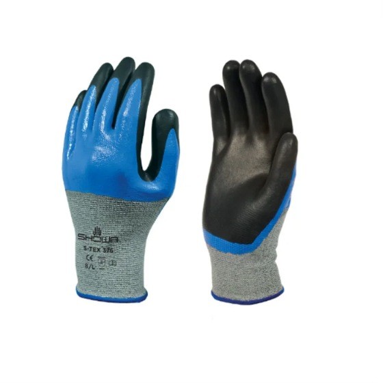 10 Paia - Guanti Showa rivestito in Nitrile Antitaglio S-TEX 376