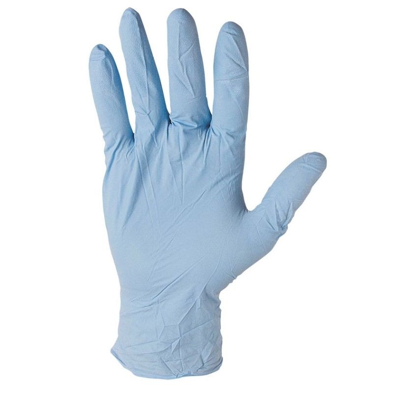 100 Pezzi - Guanti da lavoro Monouso in Nitrile - ISSA 07253