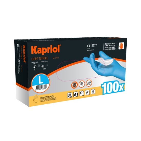 100 Pezzi - Guanti Monouso Kapriol LIGHT NITRILE 127760