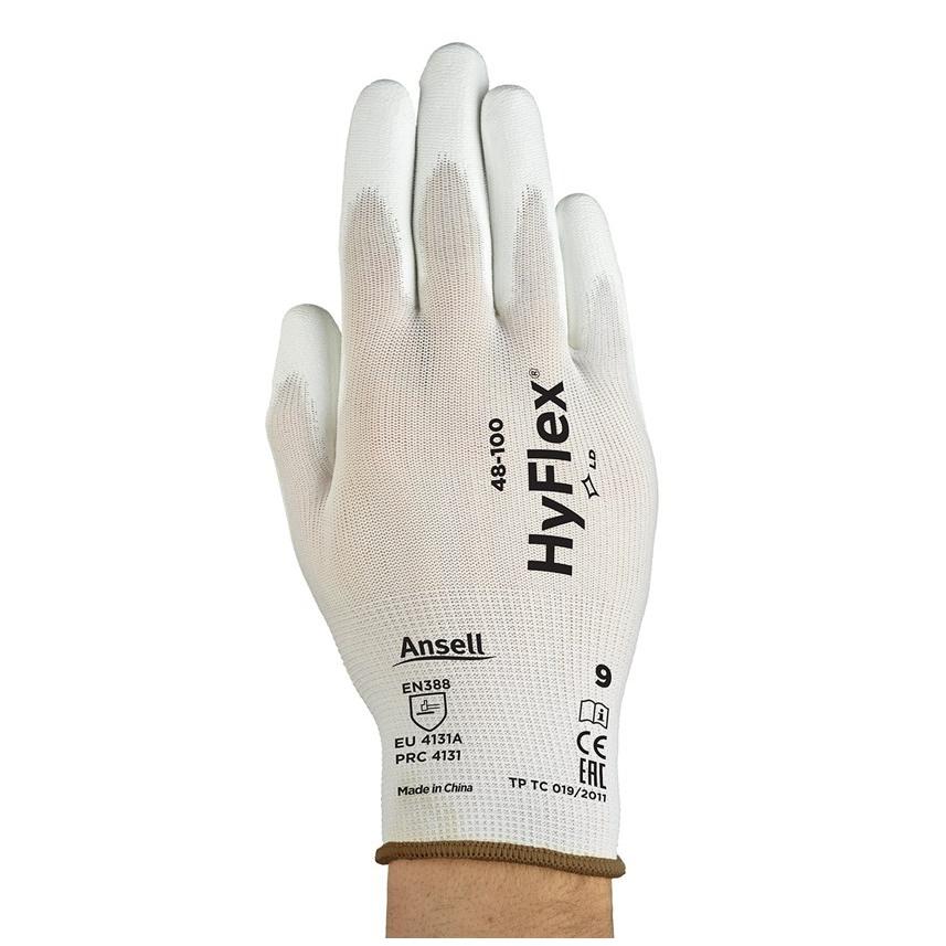 12 Paia - Guanti Da Lavoro ANSELL Hyflex 48-100