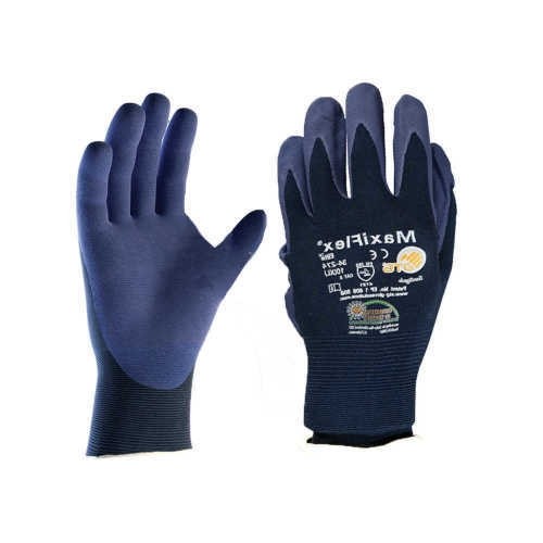 12 Paia - Guanti da Lavoro ATG Maxiflex Elite in Nitrile 34-274