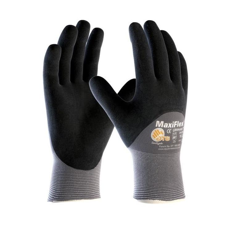 12 Paia - Guanti da Lavoro ATG Maxiflex Ultimate in Nitrile 34-875