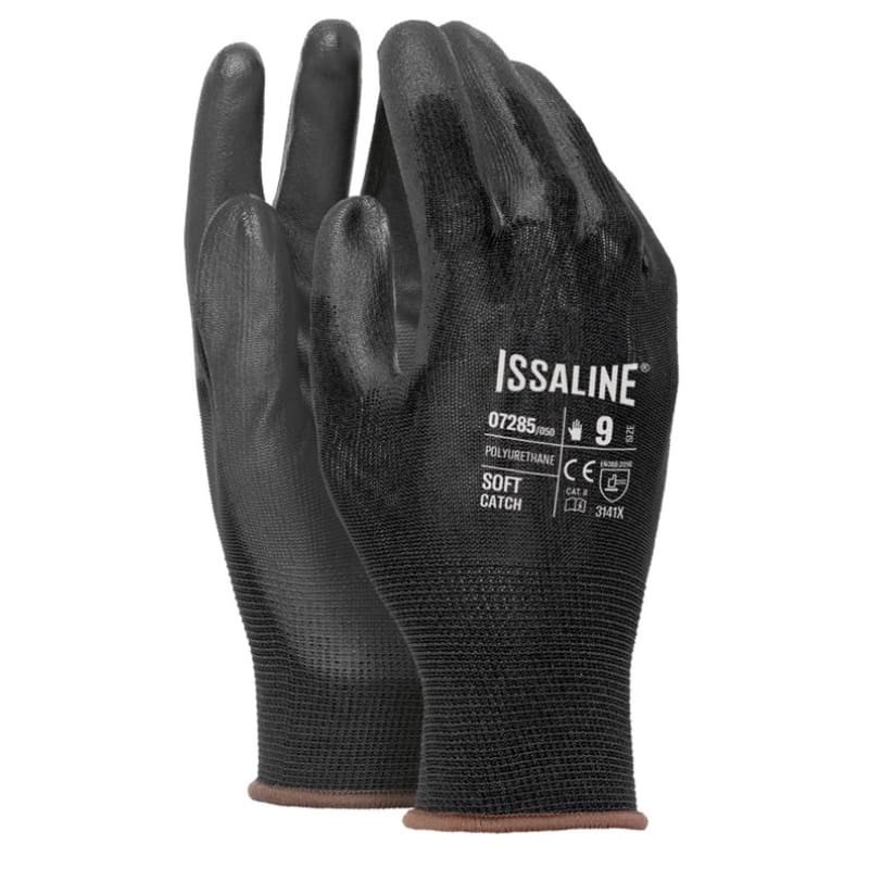 12 Paia - Guanti da lavoro Soft Catch Nylon - Issa Line 07285