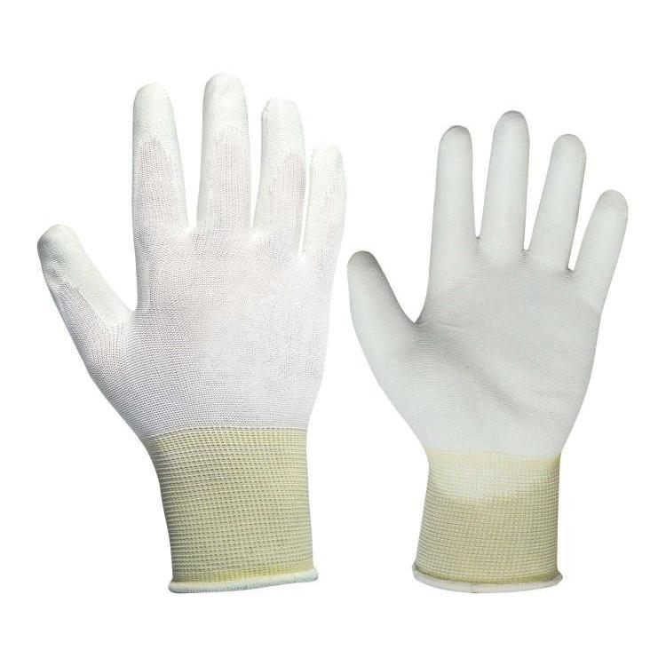 12 Paia - Guanti da lavoro Spalmati in Poliuretano Logica TECNOWHITE