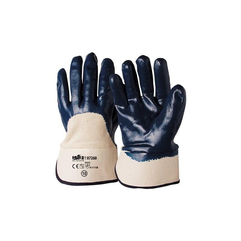 12 Paia - Guanti NBR con manichetta 7 cm. Dorso AREATO - 07260