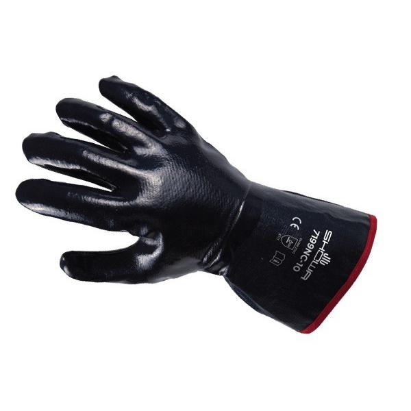 12 paia - Guanti Showa 7199NC in Nitrile e cotone Jersey rinforzato