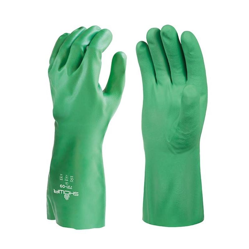 12 Paia - Guanti Showa 731 EBT in Nitrile BIODEGRADABILI sh731