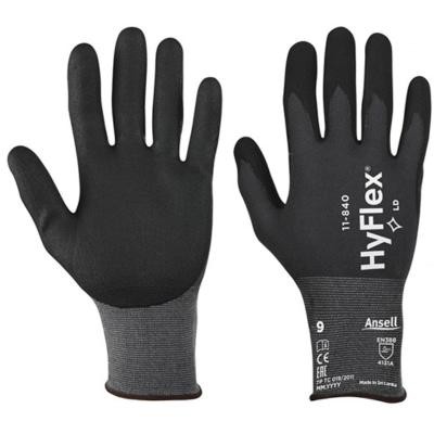 12 Pezzi - Guanti da Lavoro Ansell Guanto Hyflex 11-840 GGU977 Anticalore
