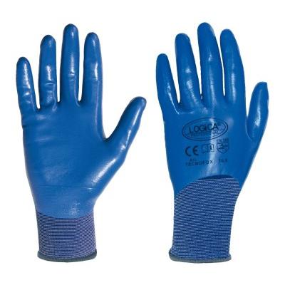 12 Pezzi - Guanti da lavoro da lavoro Spalmati in Nitrile Logica TECNOFOX