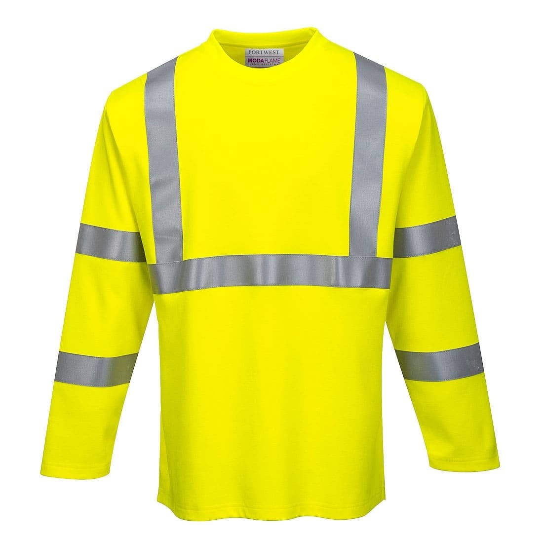 T-Shirt FR maniche lunghe Hi-Vis lavorando con sicurezza