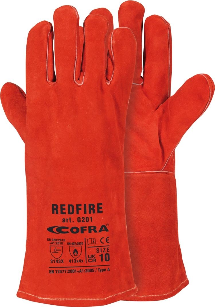 Guanti Cofra Redfire G201, protezione dal calore e dal fuoco