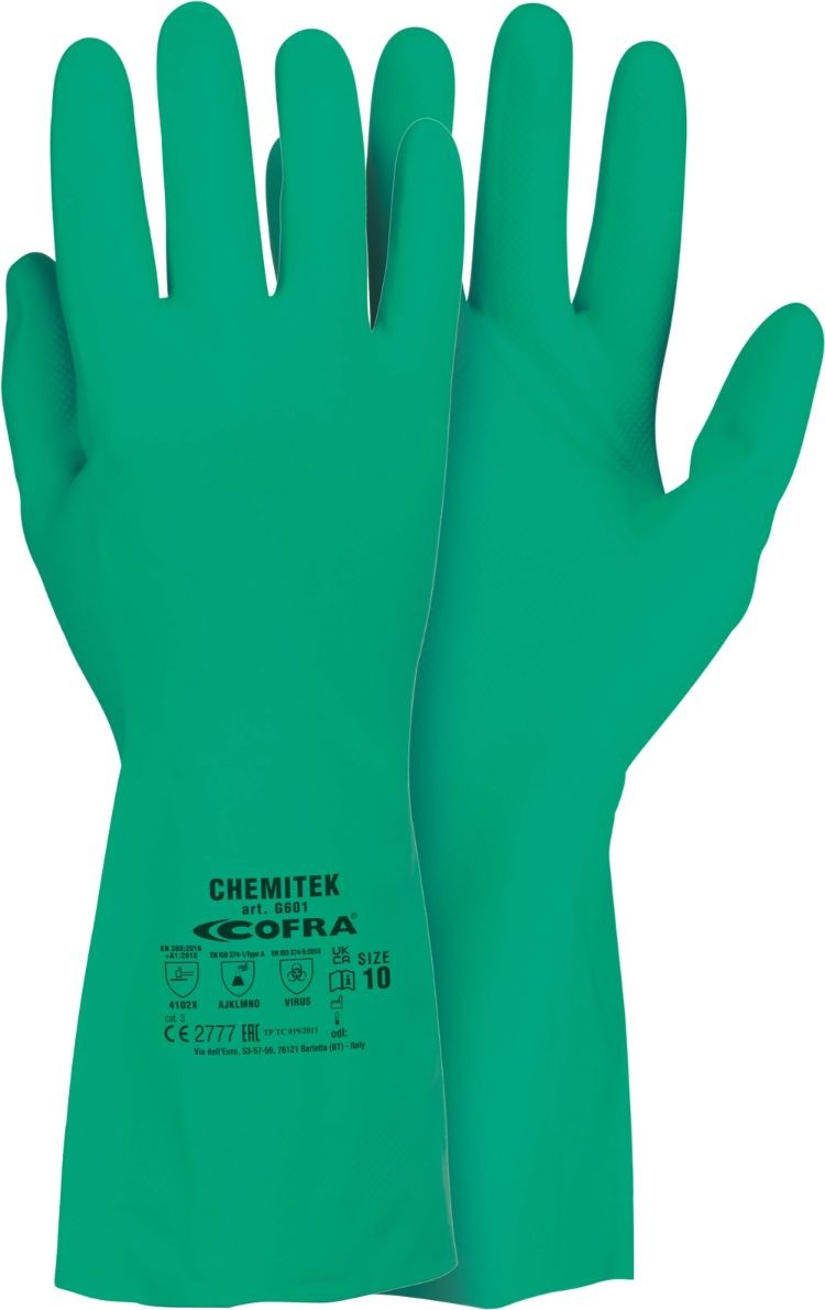 Guanti Cofra Chemitek G601, protezione chimica e meccanica