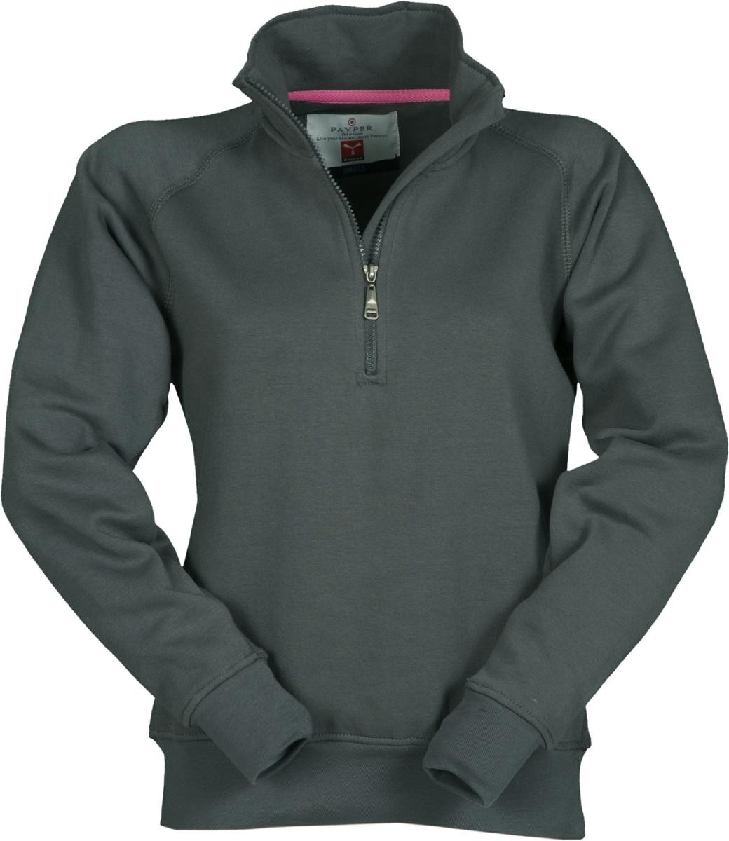 Felpa mezza zip Payper Miami+ Lady STEEL GREY