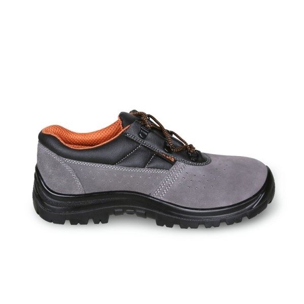 Scarpe Basse S1P Beta 7246BK, pelle scamosciata traforata