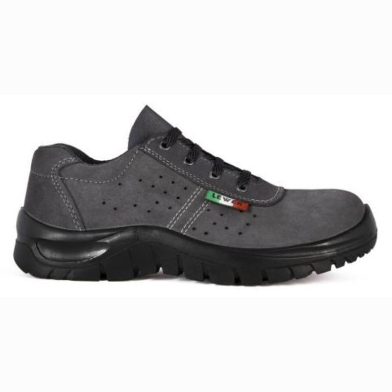 Scarpe da lavoro Lewer S1P 3101, PELLE SCAMOSCIATA FORATA