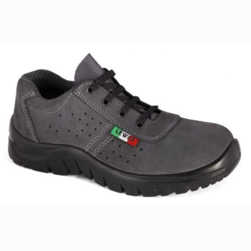 Scarpe da lavoro Lewer S1P 3101, PELLE SCAMOSCIATA FORATA