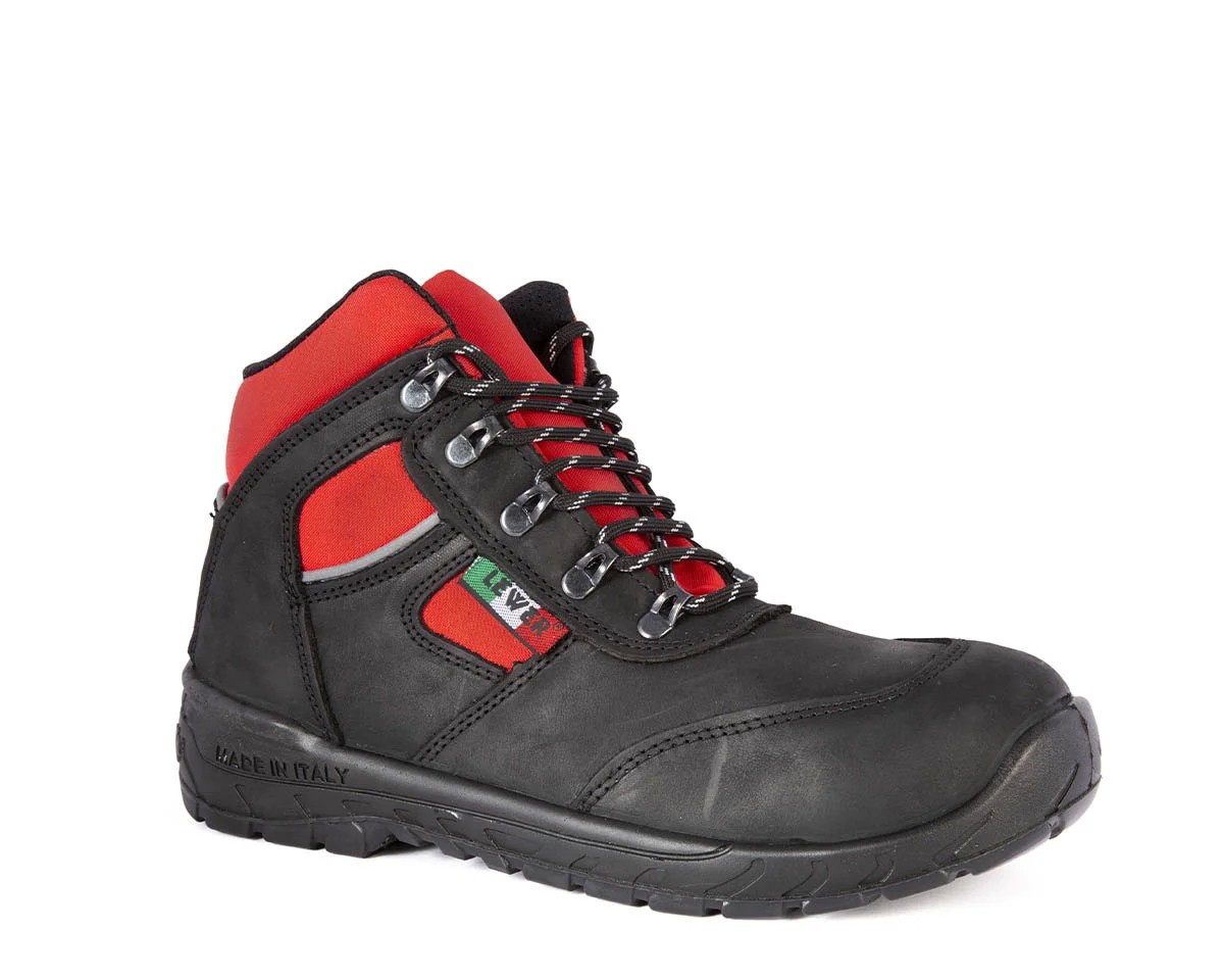 Scarpe alte da lavoro S3 Lewer CR1, inserti idrorepellenti