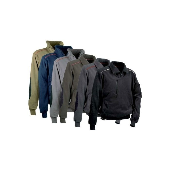 Felpa Cofra Fast in Pile mezza Zip V027-0