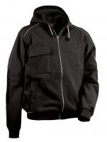 Felpa Cofra Potsdam in pile cappuccio e zip completa V130-0