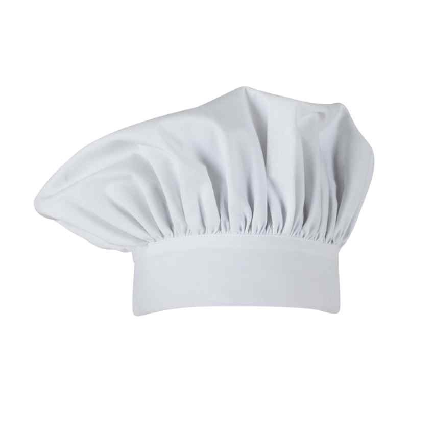 2 Pezzi - Cappello da Lavoro Cuoco 100% Cotone Giblor's Scuola Q5I00202