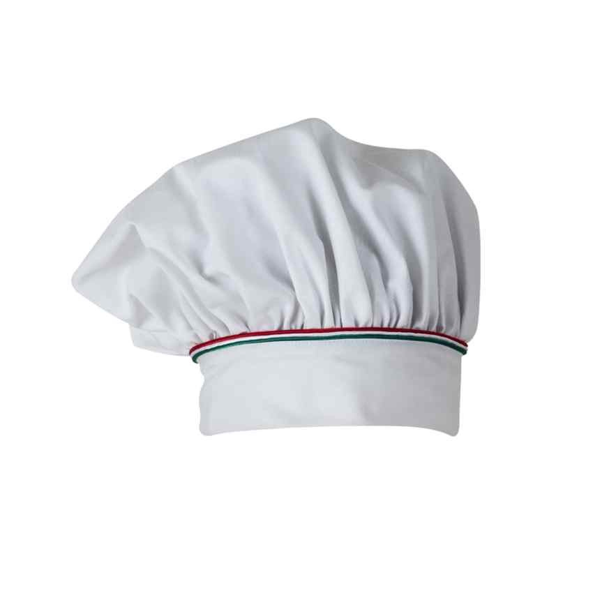 2 Pezzi - Cappello da Lavoro Cuoco 100% Cotone Giblor's Toque Klimt Q5I00203