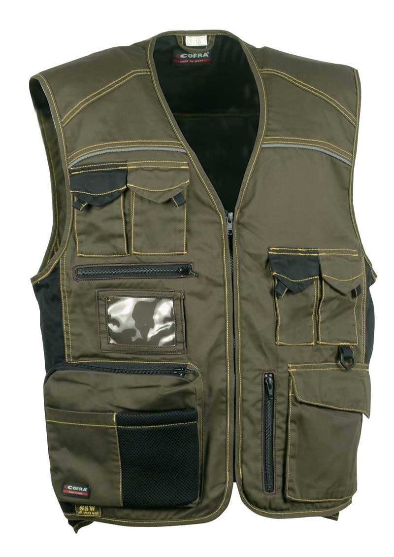 Gilet Cofra Expert Multitasche Con Porta Badge V016-0