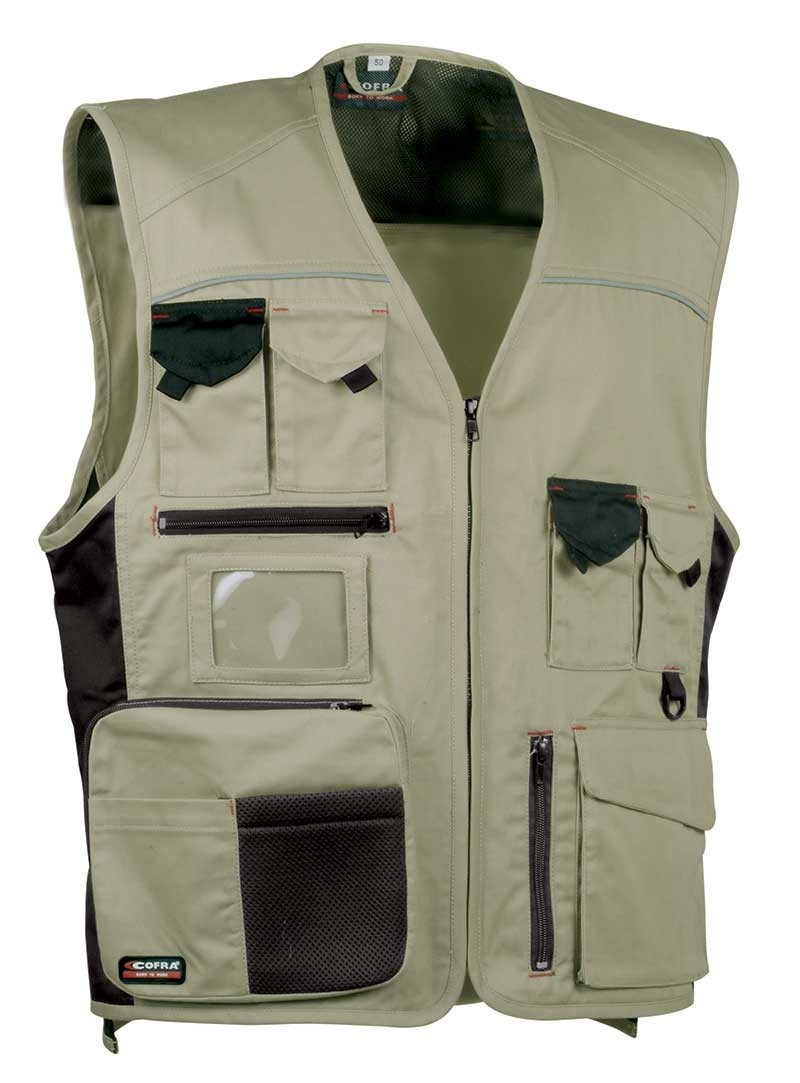 Gilet Cofra Expert Multitasche Con Porta Badge V016-0
