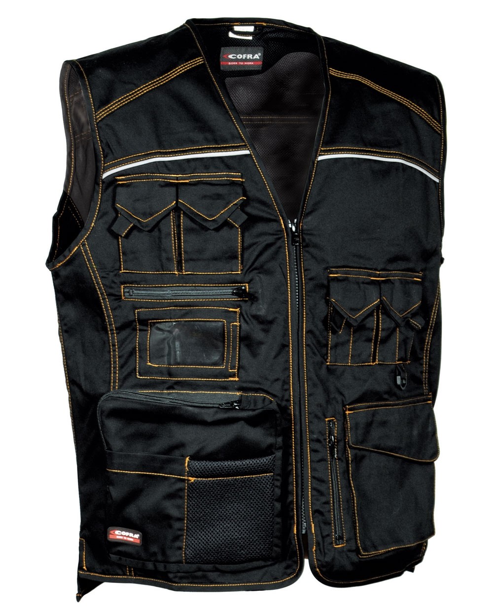 Gilet Cofra Expert Multitasche Con Porta Badge V016-0