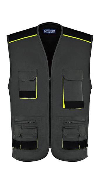 Gilet da Lavoro Multitasche Fluo
