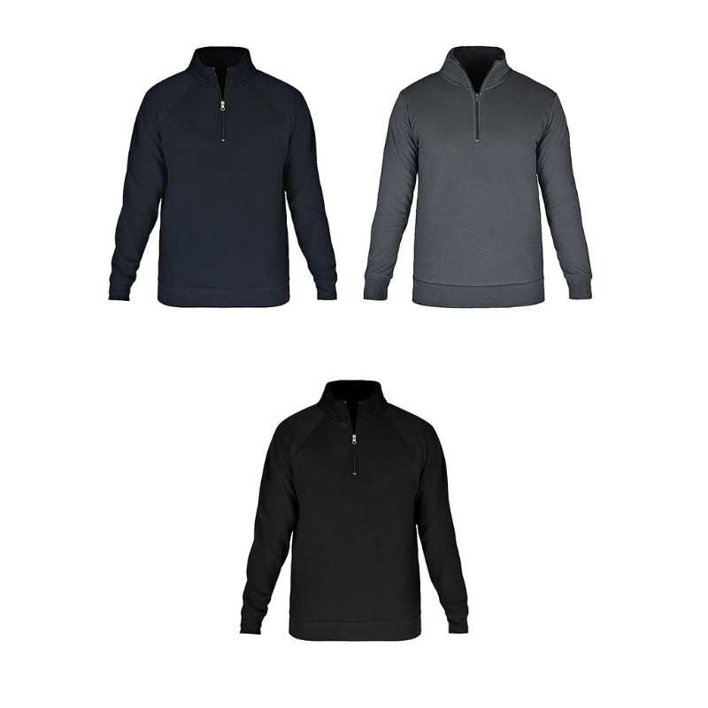 Felpa da Lavoro Mezza Zip Basic 40BN