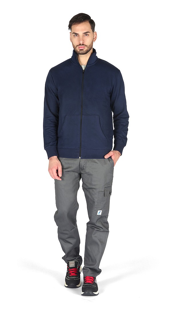 Pantalone Economici Grigio Multitasche Cotone 100% Massaua Imbottiti Felpati Invernale