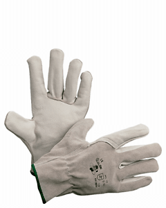 36 Paia - Guanti da lavoro in Pelle Fiore dorso Crosta Bovina - EN 388