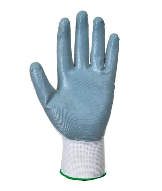 12 Paia - Guanti da lavoro in Nitrile con supporto in Nylon e filo continuo - A310