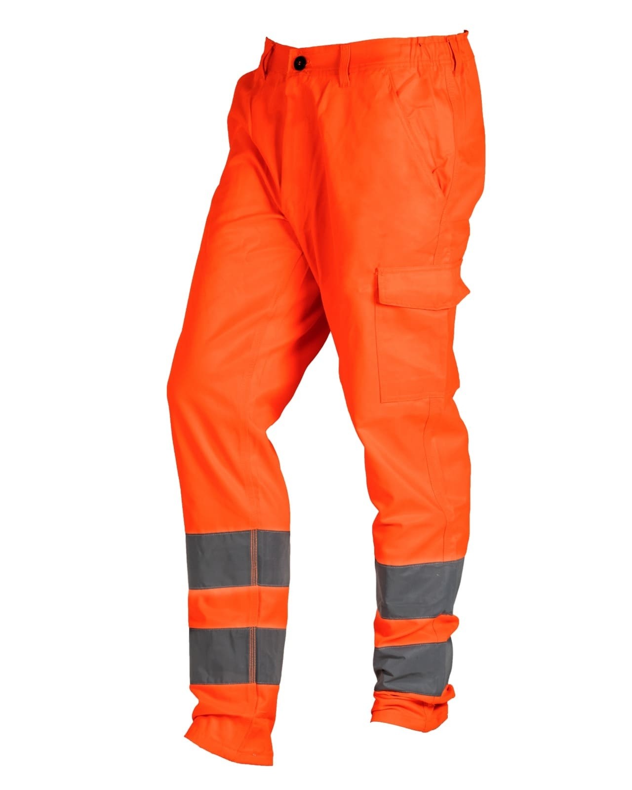 Pantaloni da lavoro Alta visibilit� LF Multitasche Slim Fit con bande