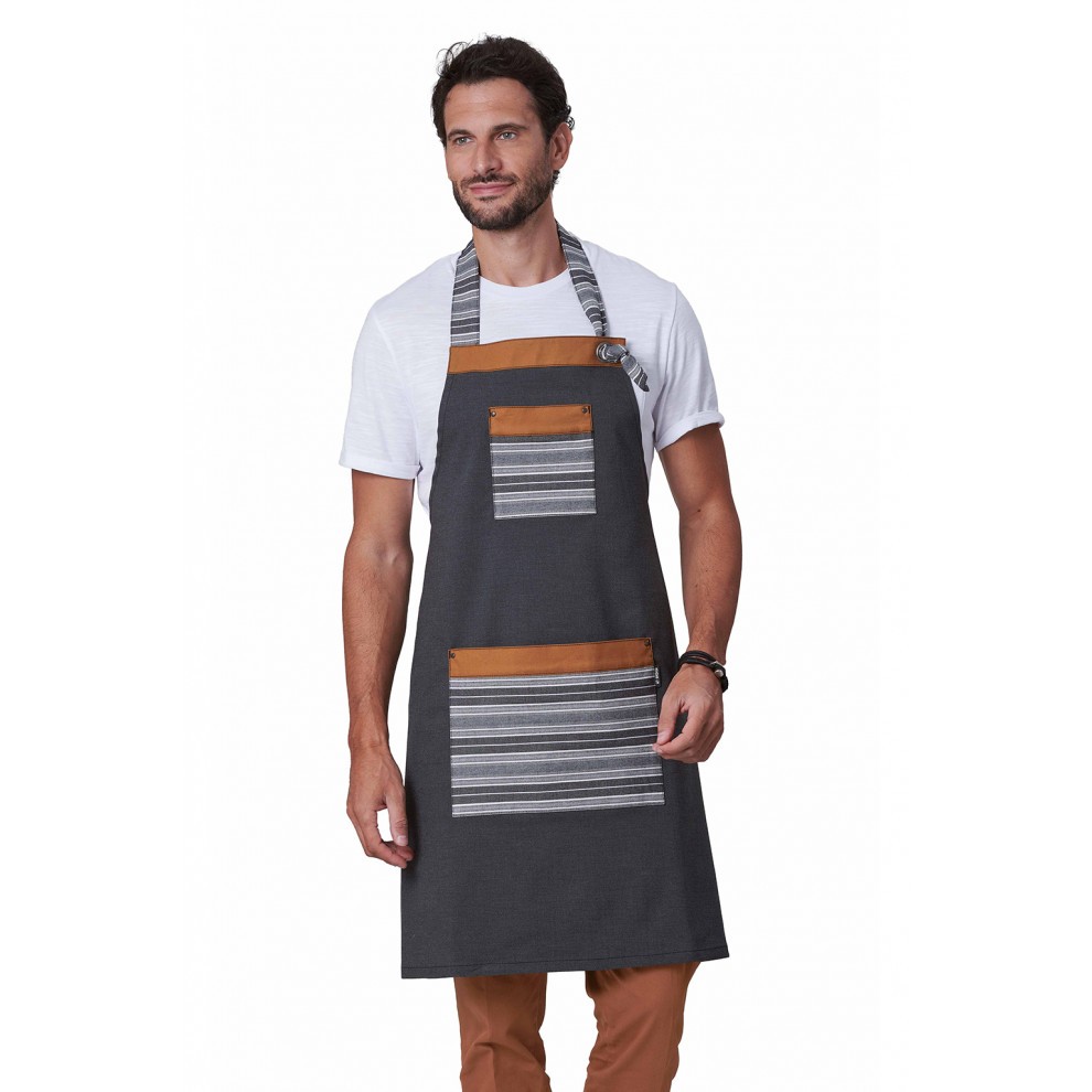 Grembiule con Pettorina da Lavoro Unisex Stretch Horeca Siggi Slash 28PZ0520/00