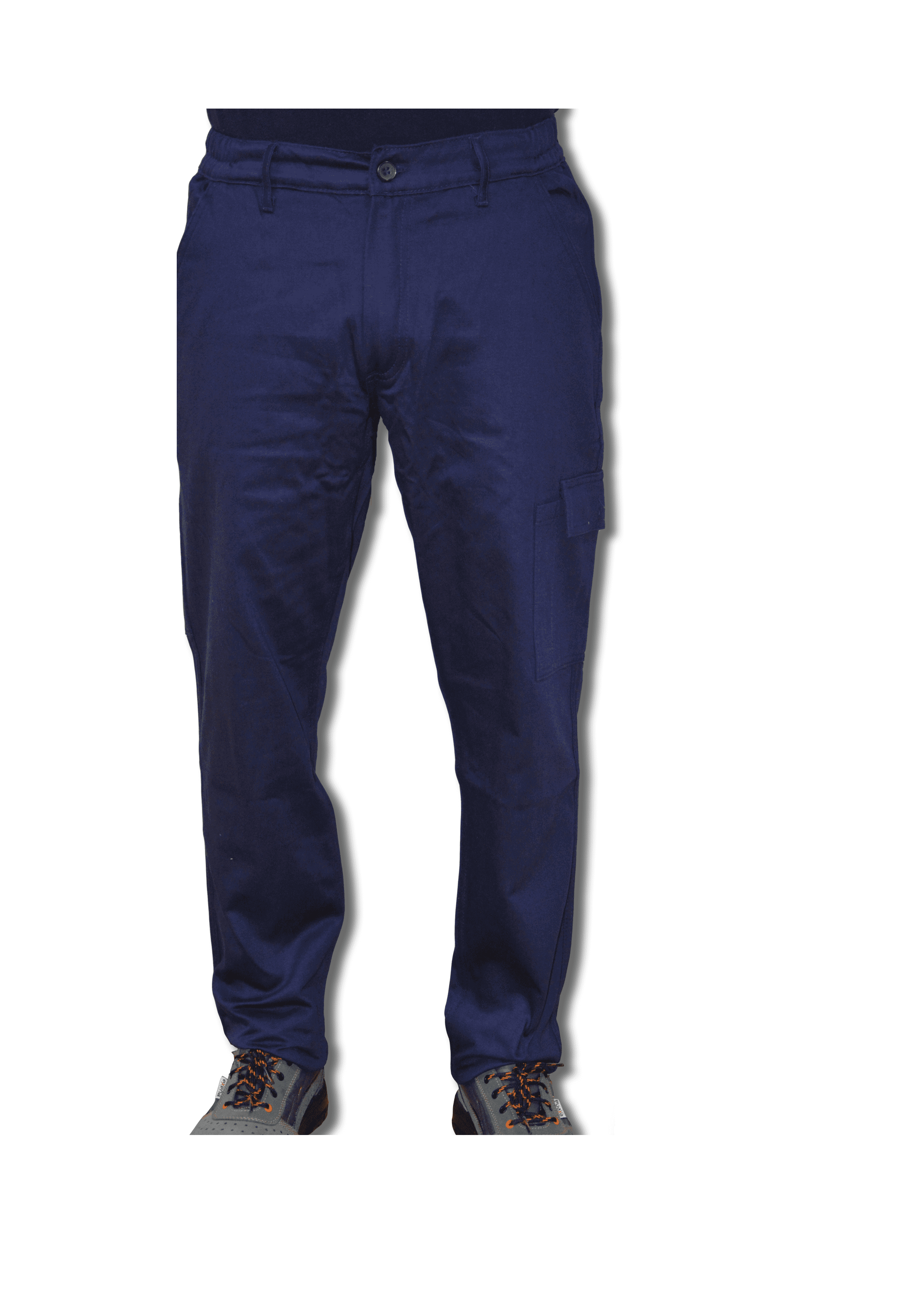 Pantalone Economico Blu Multitasche Cotone 100% Massaua