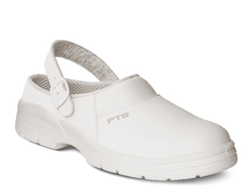 Scarpe antinfortunistiche Bianche Mocassino antinfortunistico FTG Cook White SB A WRU FO SRC