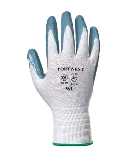 Guanti da lavoro spalmati in Nitrile con supporto in Nylon e filo continuo